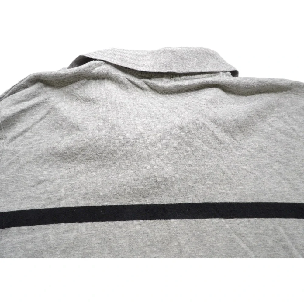 VTG 90s Polo Sport Ralph Lauren Gray Magnetic Collar Shirt Men XL Logo Casual LE